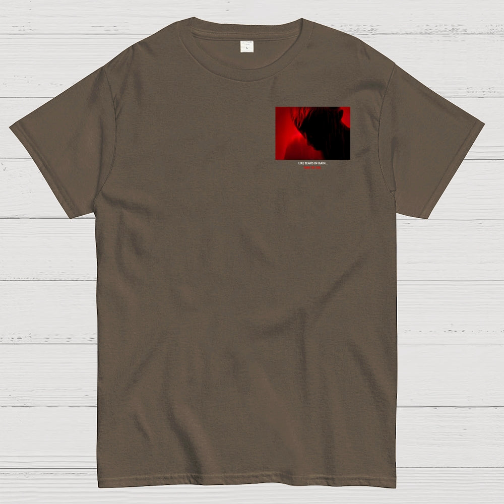 Tears in Rain-Tears in Red-Time to Die Front And Back Printing  T-Shirt