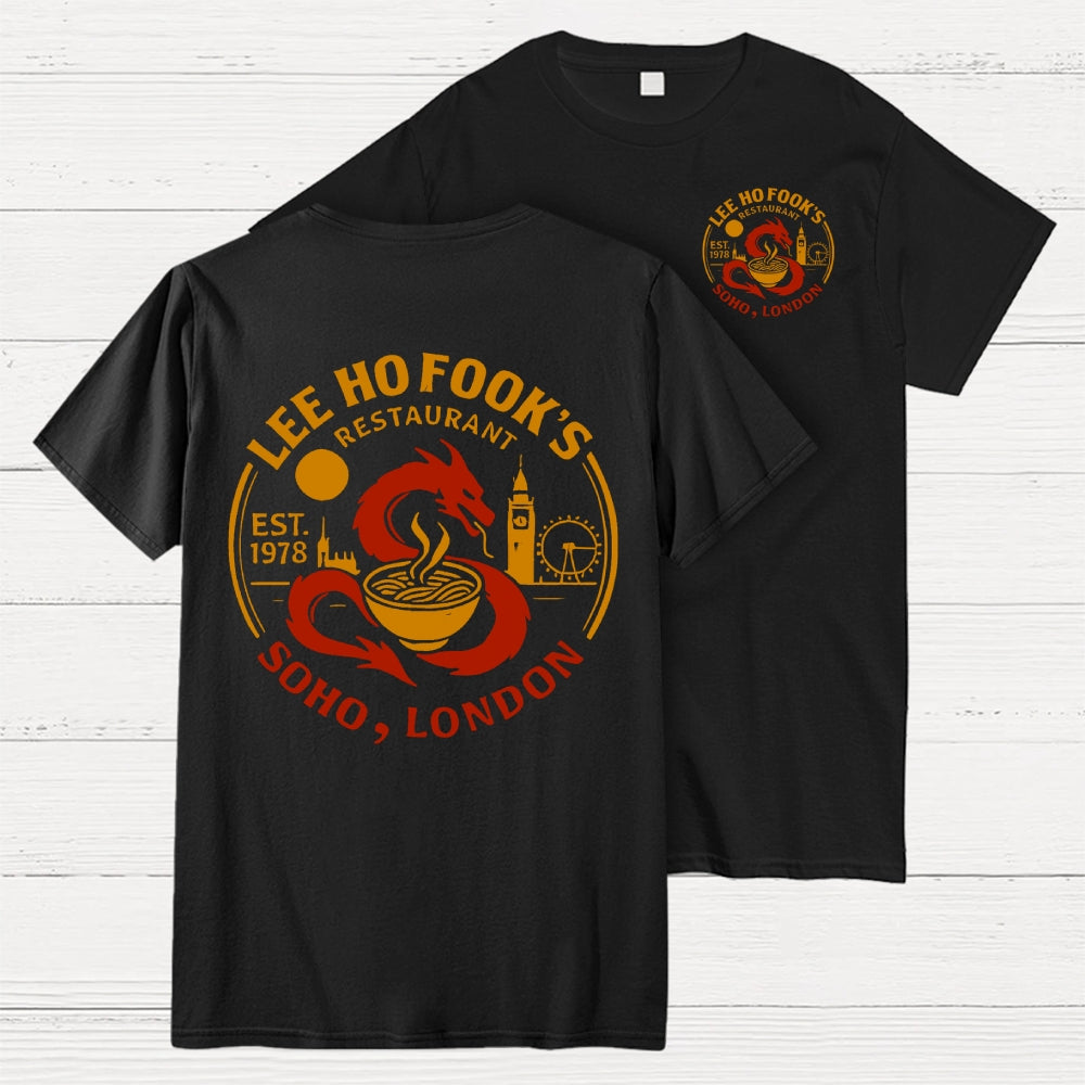 Lee Ho Fooks Front And Back Printing  T-Shirt