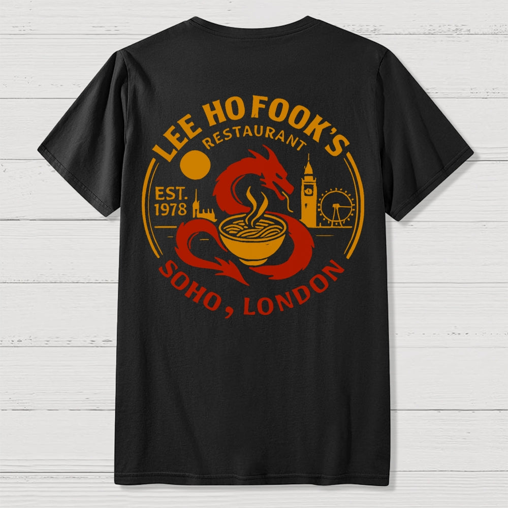 Lee Ho Fooks Front And Back Printing  T-Shirt