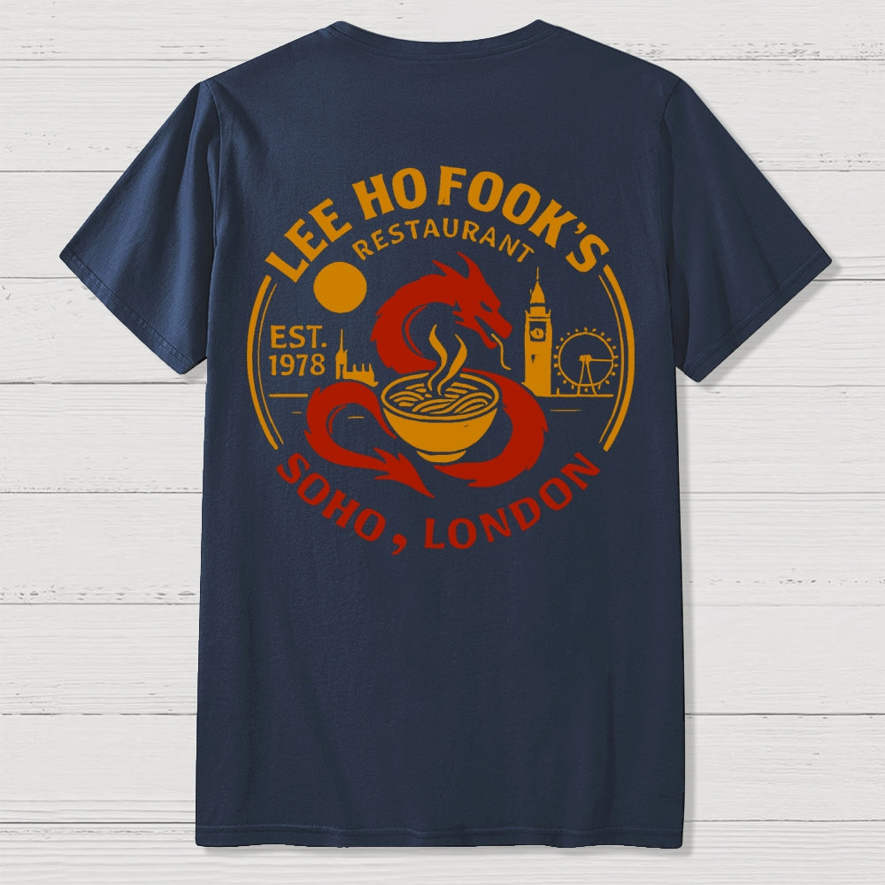 Lee Ho Fooks Front And Back Printing  T-Shirt