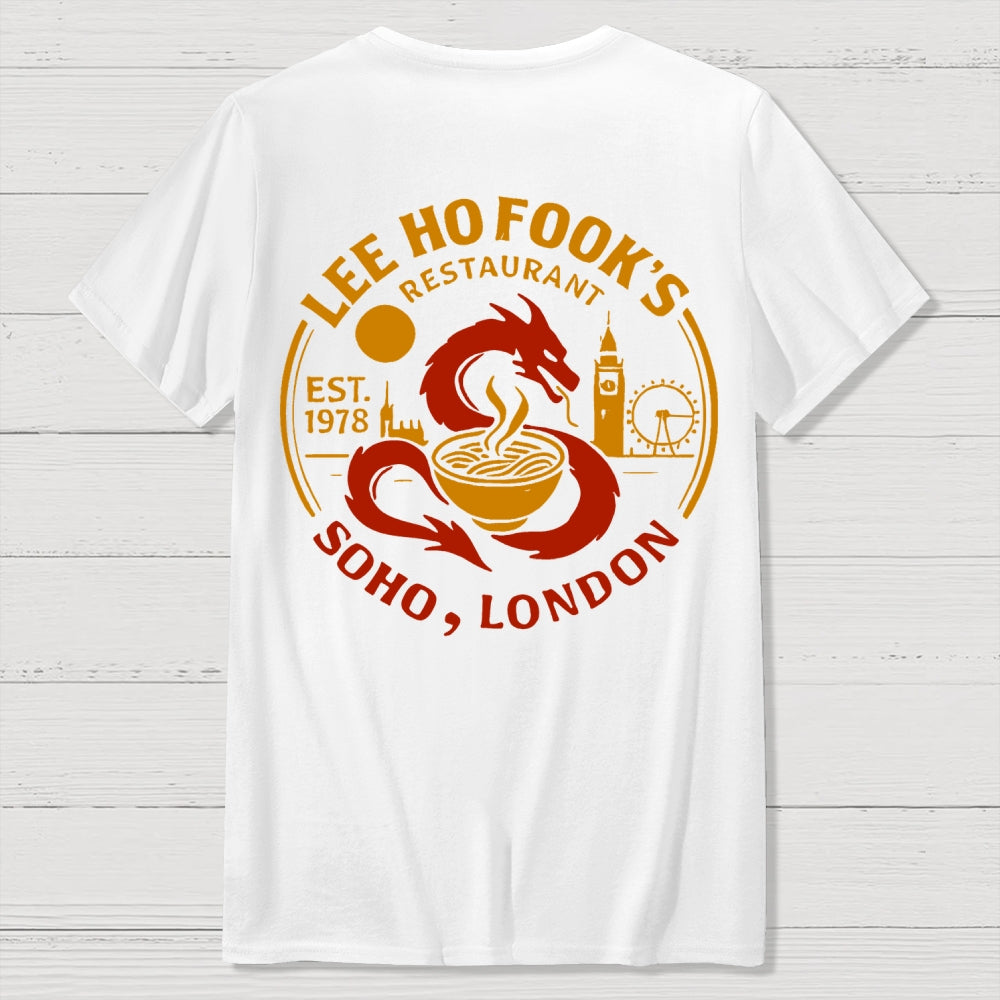 Lee Ho Fooks Front And Back Printing  T-Shirt