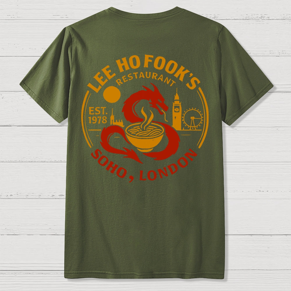 Lee Ho Fooks Front And Back Printing  T-Shirt