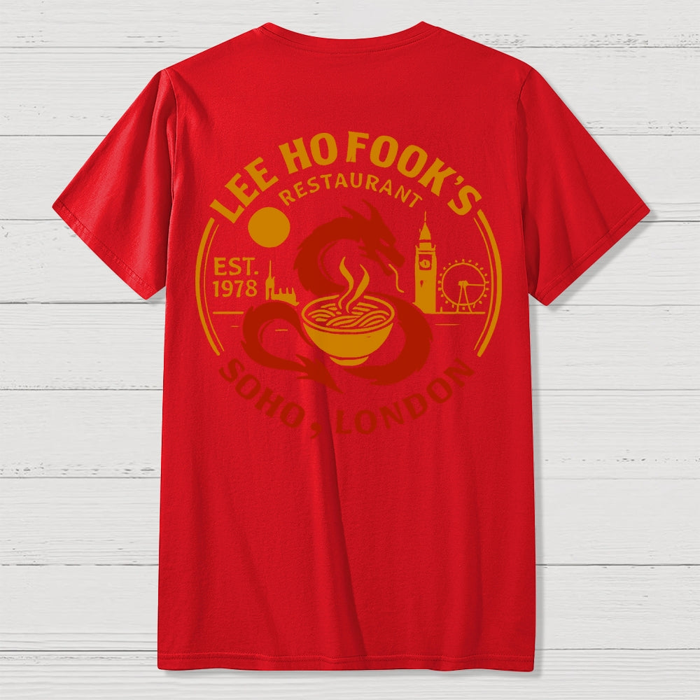 Lee Ho Fooks Front And Back Printing  T-Shirt