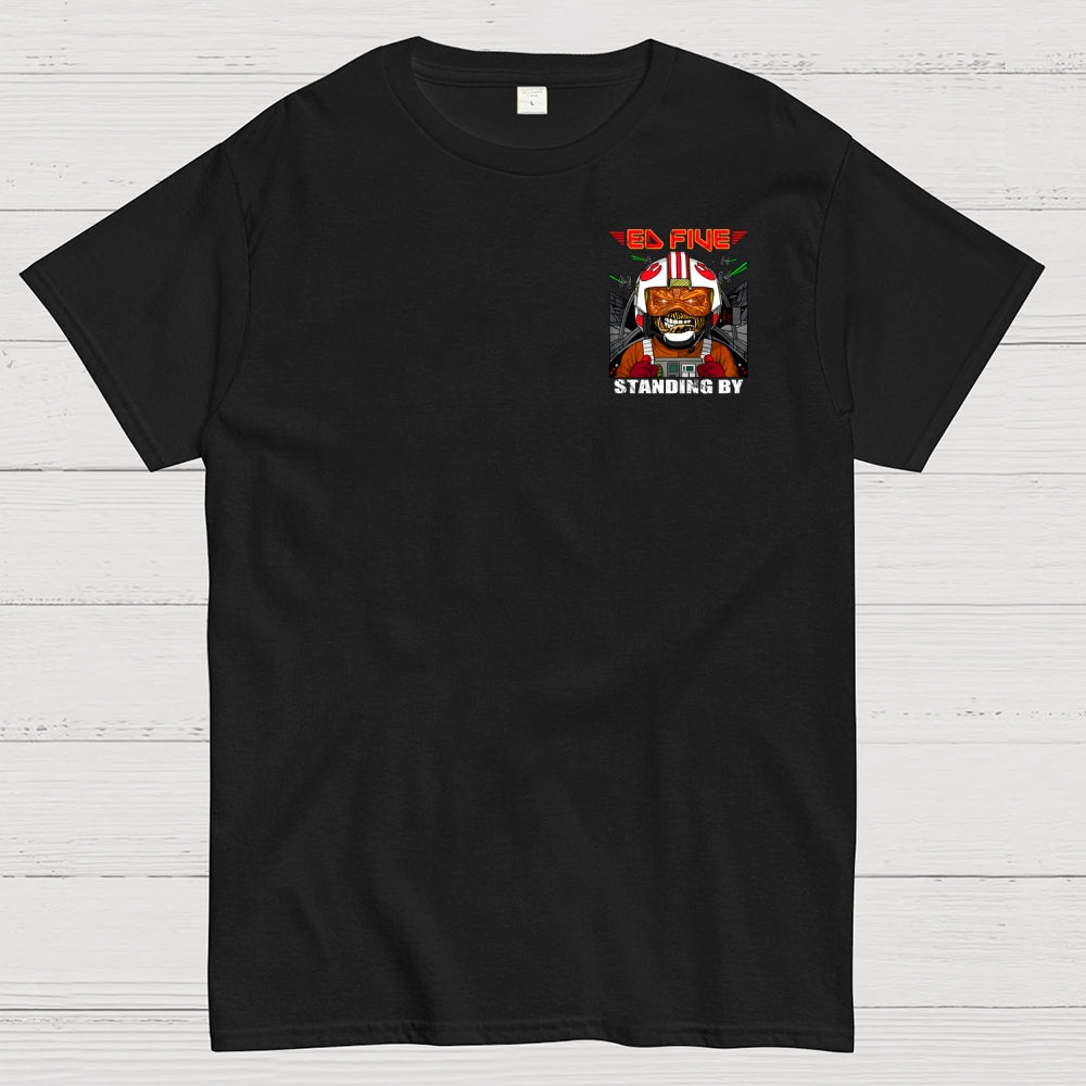 Ed Five Standing By Front And Back Printing  T-Shirt