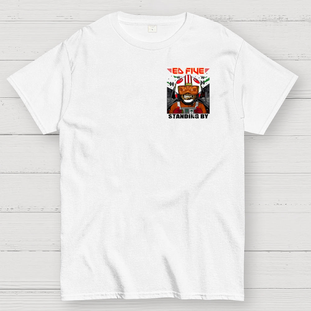 Ed Five Standing By Front And Back Printing  T-Shirt