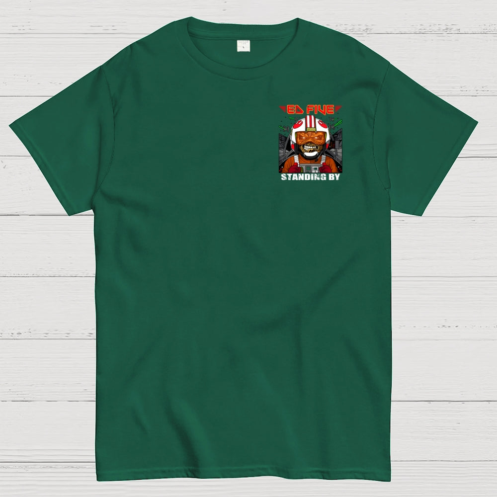 Ed Five Standing By Front And Back Printing  T-Shirt