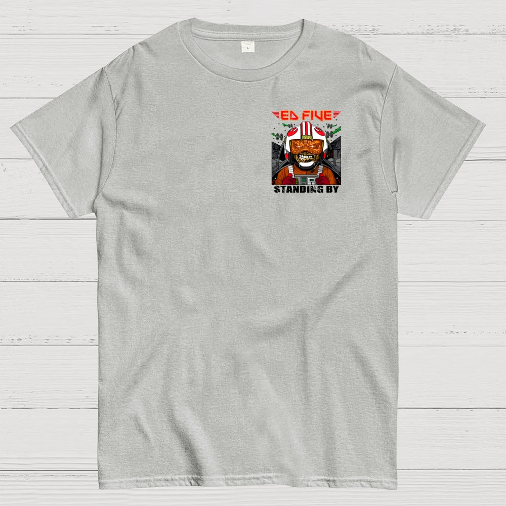 Ed Five Standing By Front And Back Printing  T-Shirt