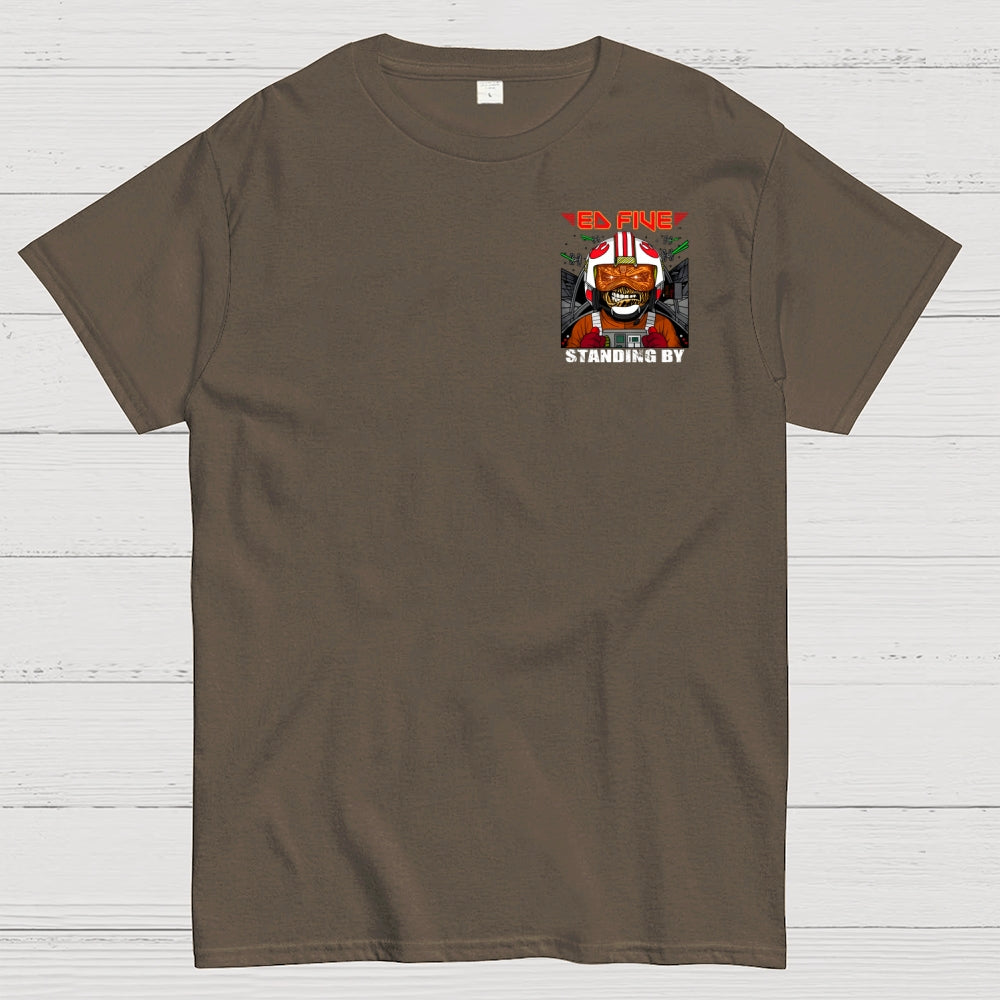 Ed Five Standing By Front And Back Printing  T-Shirt