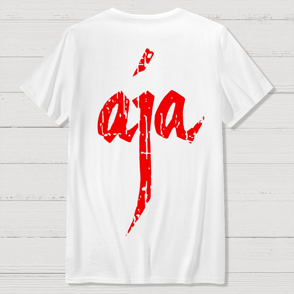 Aja Front And Back Printing  T-Shirt