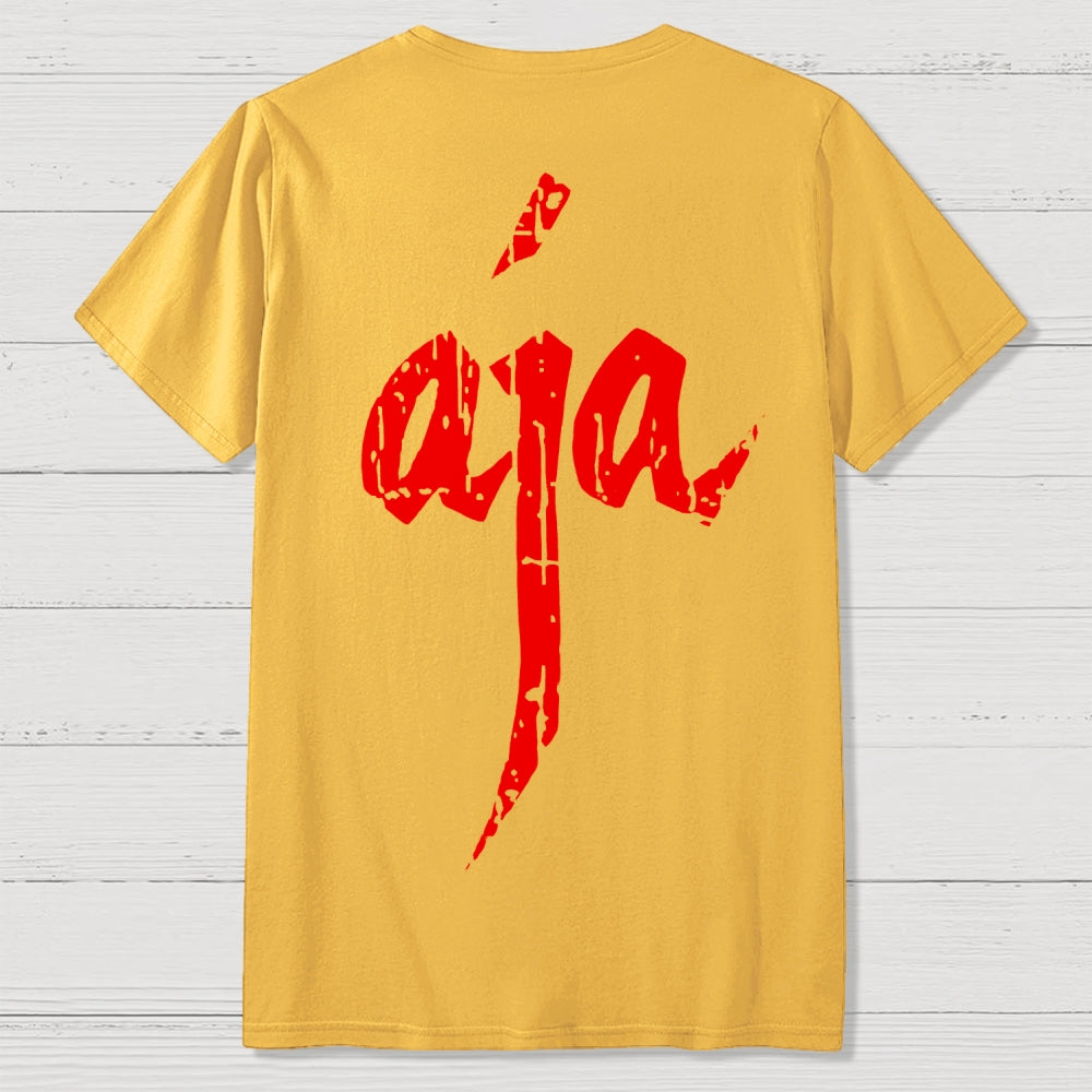 Aja Front And Back Printing  T-Shirt