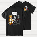 King Vs Knight Front And Back Printing  T-Shirt