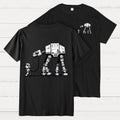 Empire Robot Dog-Planetary Battles Front And Back Printing  T-Shirt