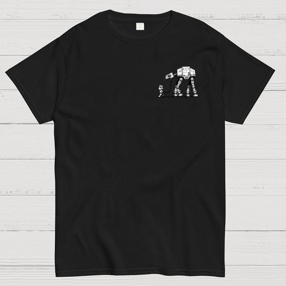 Empire Robot Dog-Planetary Battles Front And Back Printing  T-Shirt