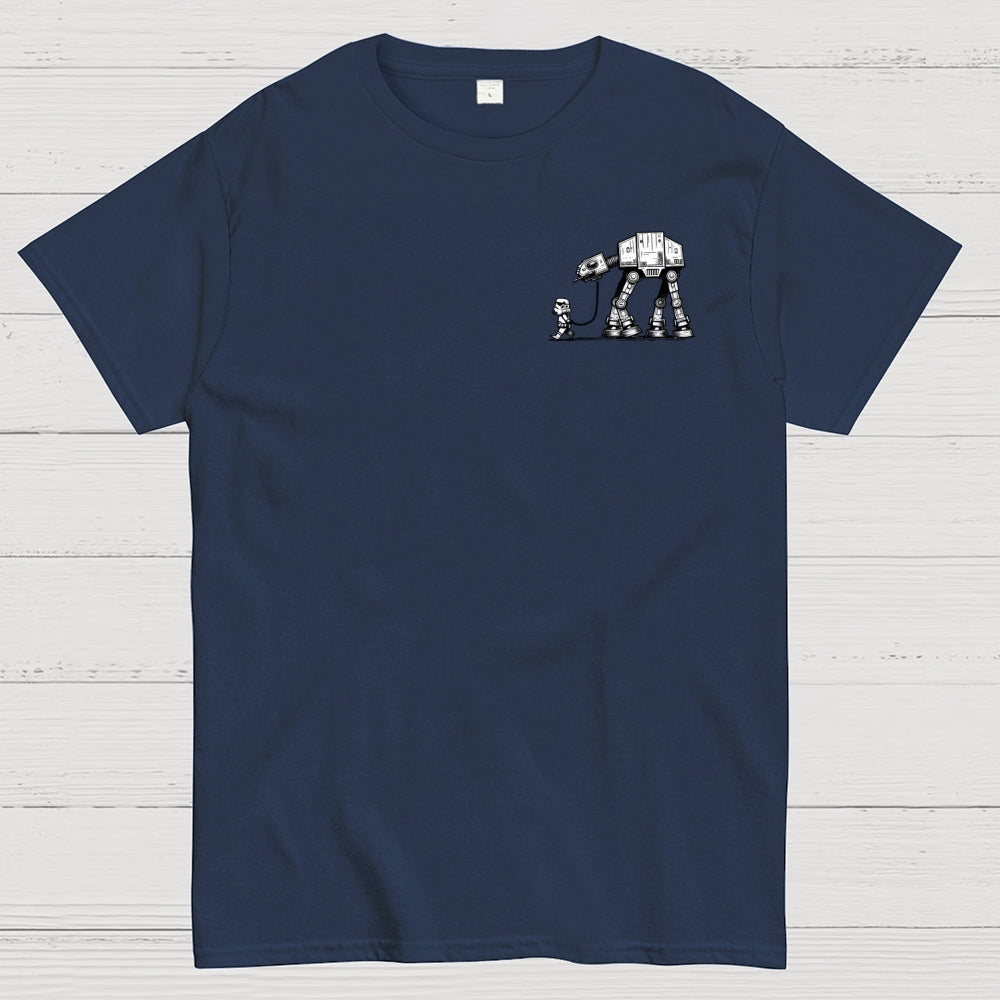 Empire Robot Dog-Planetary Battles Front And Back Printing  T-Shirt
