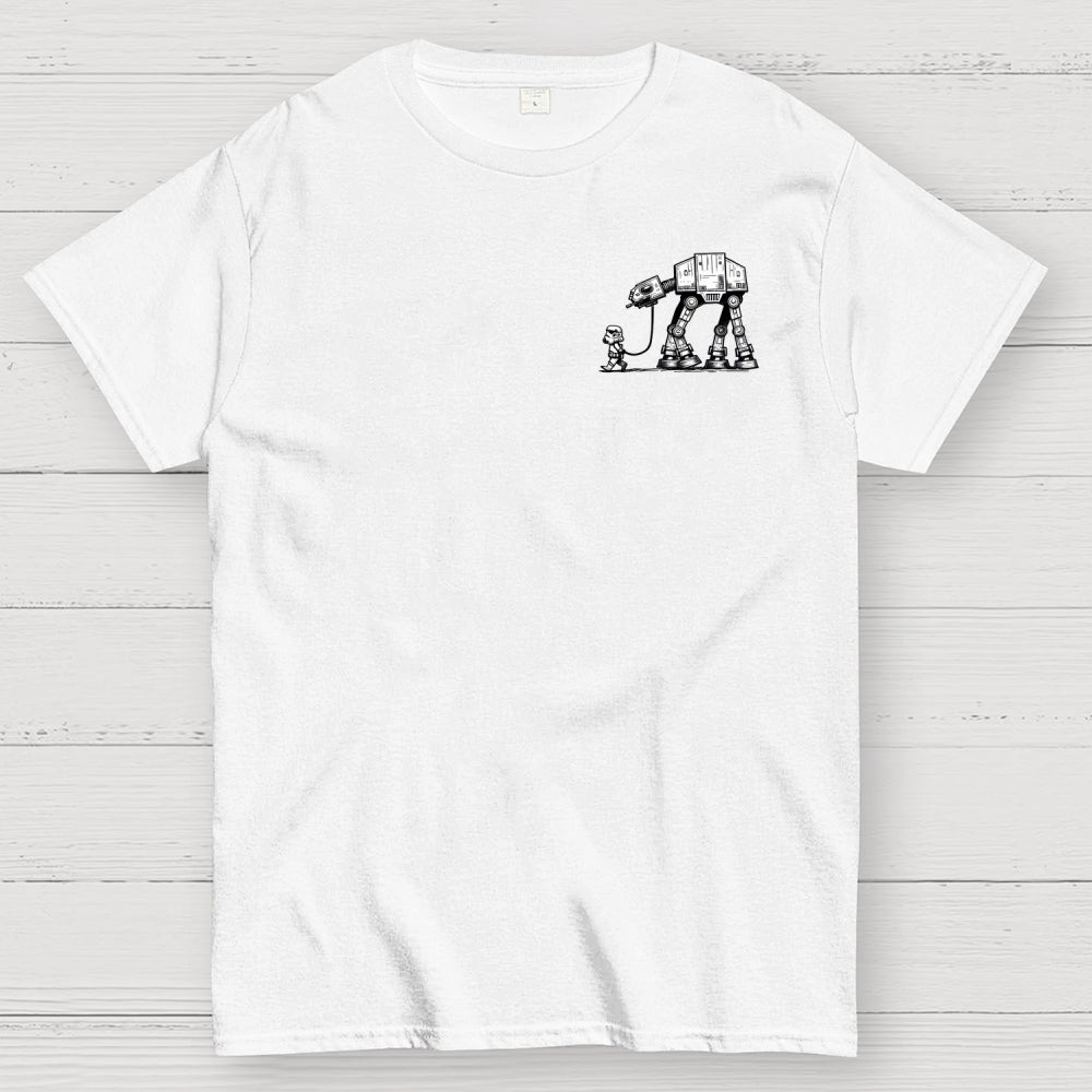 Empire Robot Dog-Planetary Battles Front And Back Printing  T-Shirt