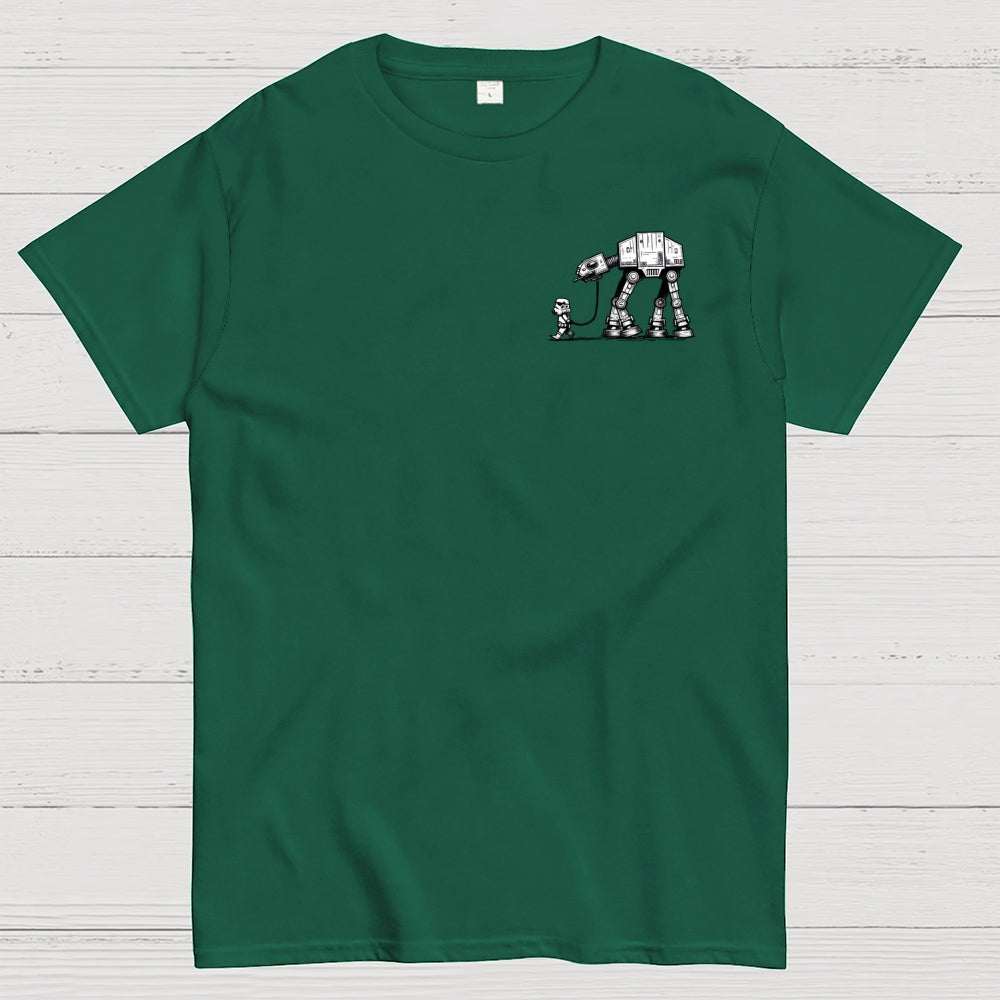 Empire Robot Dog-Planetary Battles Front And Back Printing  T-Shirt