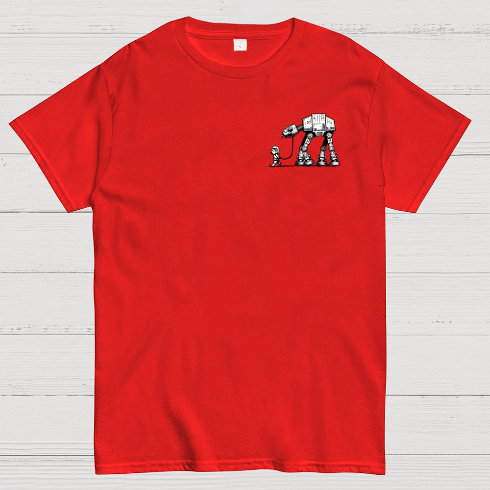 Empire Robot Dog-Planetary Battles Front And Back Printing  T-Shirt