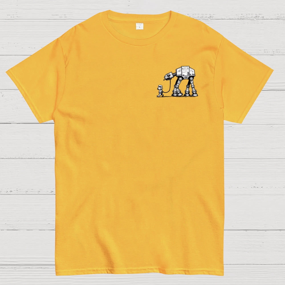Empire Robot Dog-Planetary Battles Front And Back Printing  T-Shirt