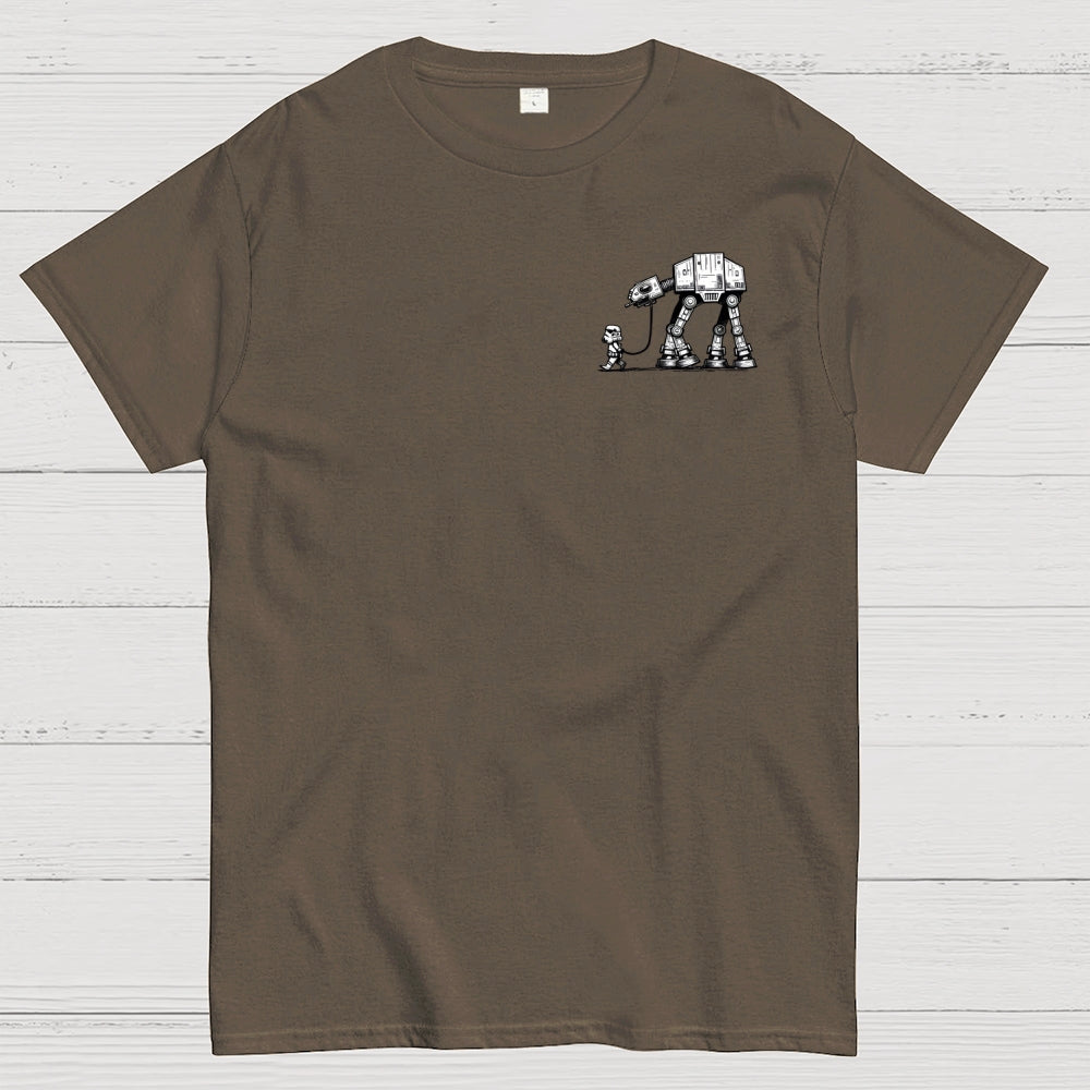 Empire Robot Dog-Planetary Battles Front And Back Printing  T-Shirt