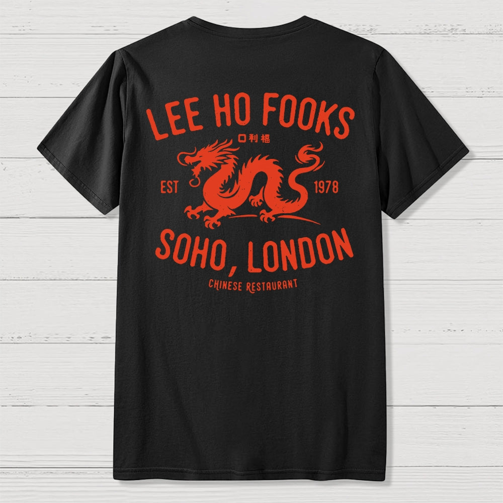 Lee Ho Fooks Vintage Resto Front And Back Printing  T-Shirt
