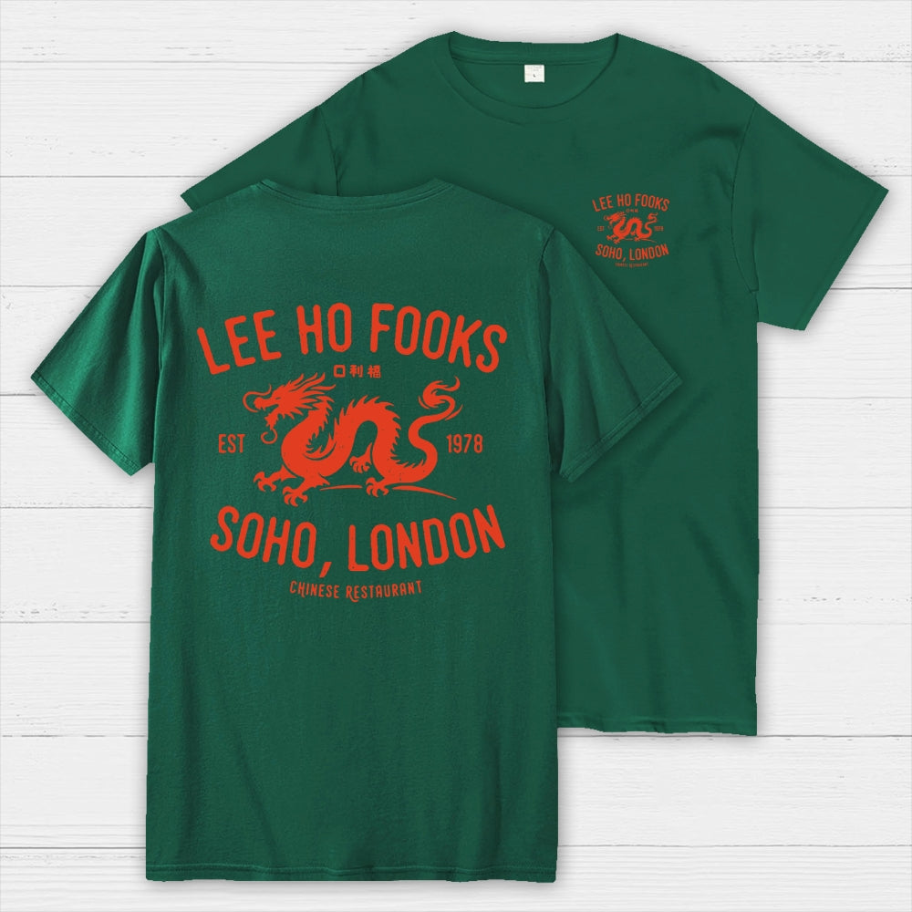 Lee Ho Fooks Vintage Resto Front And Back Printing  T-Shirt