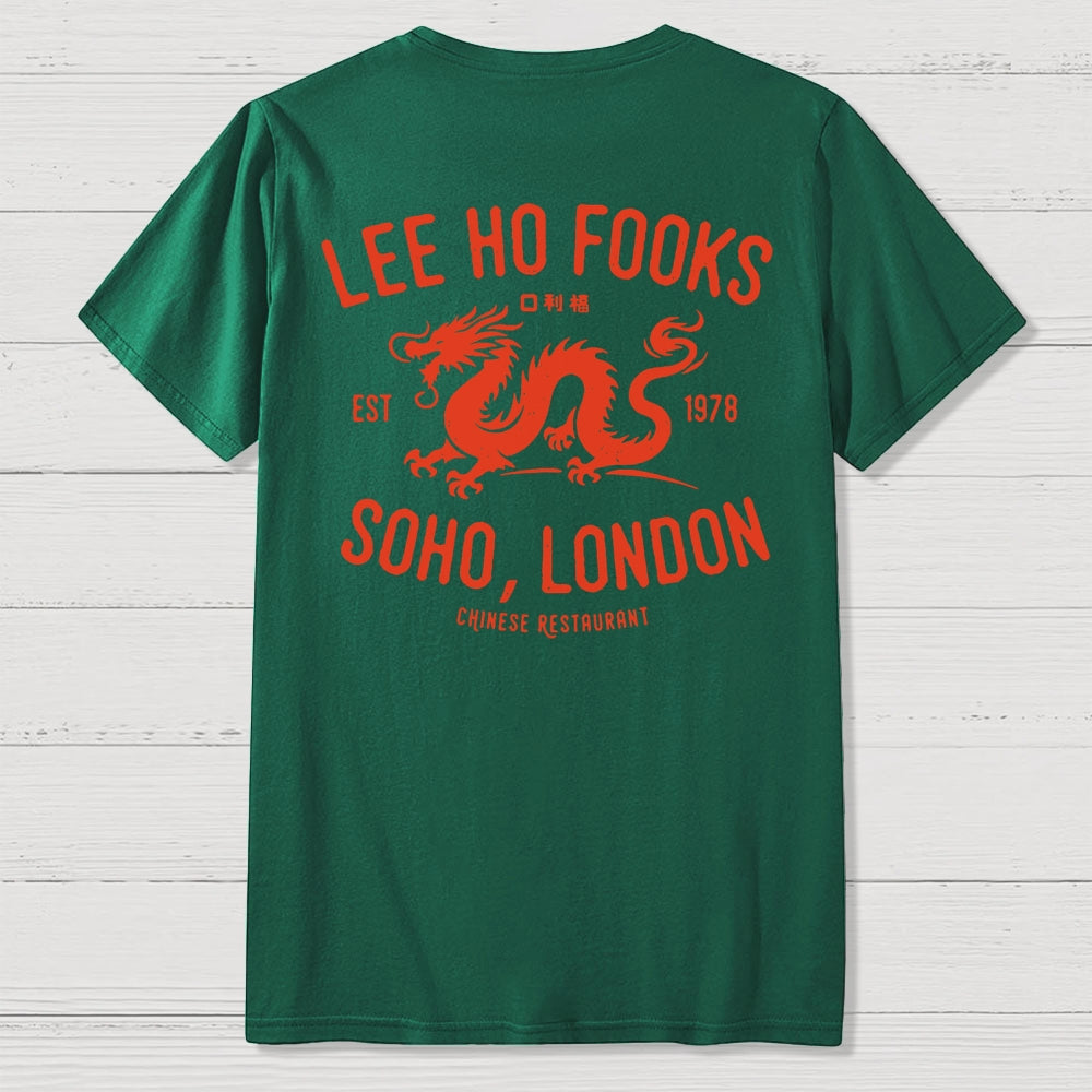 Lee Ho Fooks Vintage Resto Front And Back Printing  T-Shirt