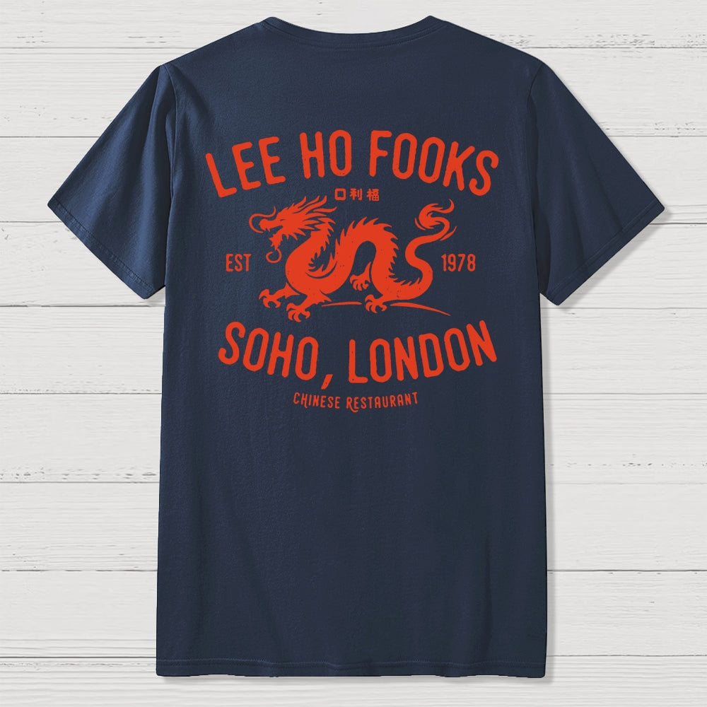 Lee Ho Fooks Vintage Resto Front And Back Printing  T-Shirt