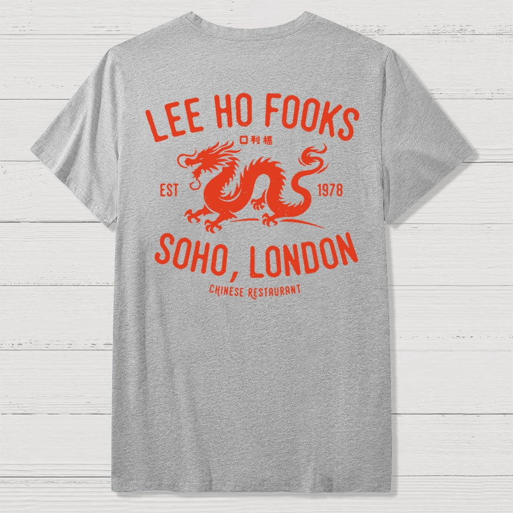 Lee Ho Fooks Vintage Resto Front And Back Printing  T-Shirt