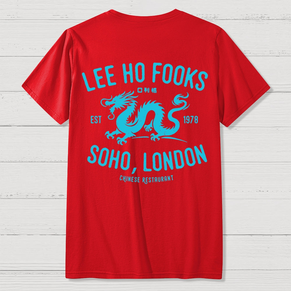 Lee Ho Fooks Vintage Resto Front And Back Printing  T-Shirt