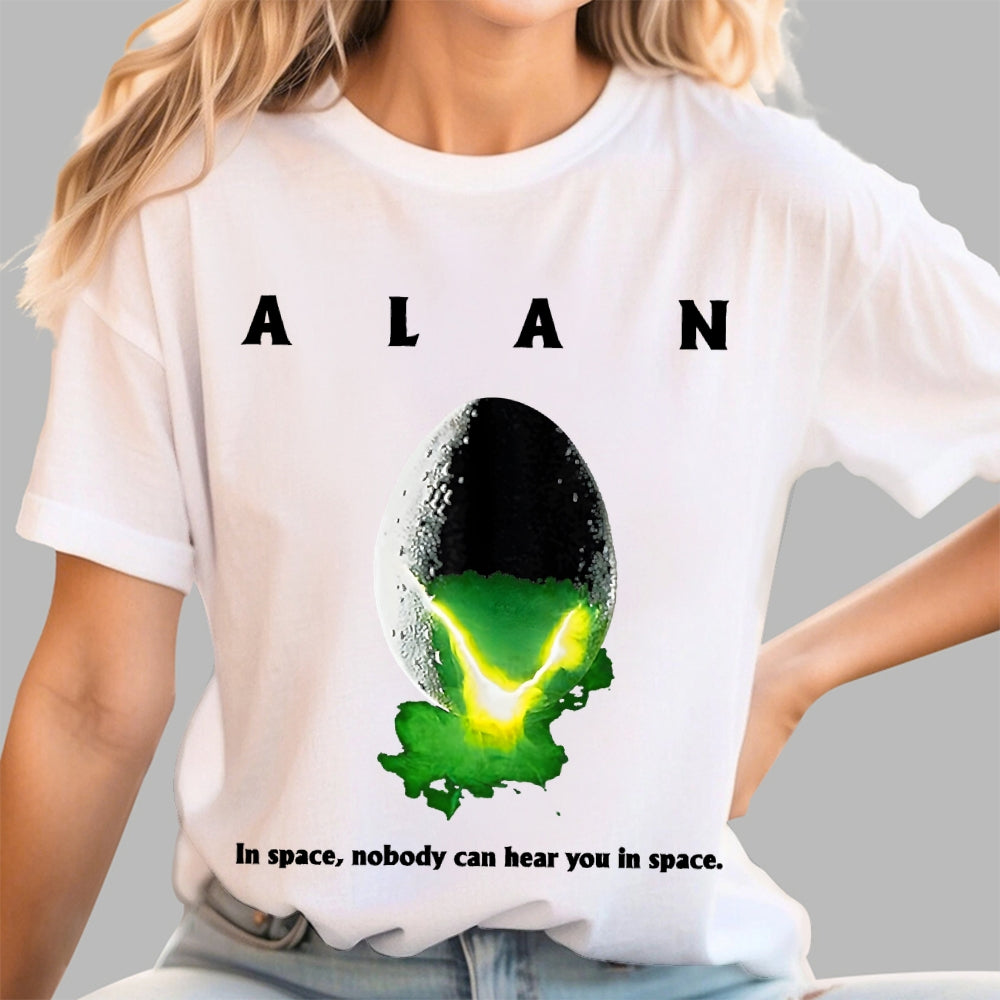 Alan In Space Nobody Can Hear You In Space Unisex  T-Shirt