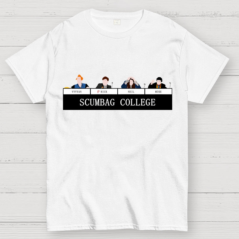 Scumbag College Vyvyan Rick Neil Mike Unisex  T-Shirt