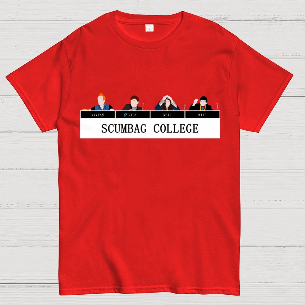 Scumbag College Vyvyan Rick Neil Mike Unisex  T-Shirt