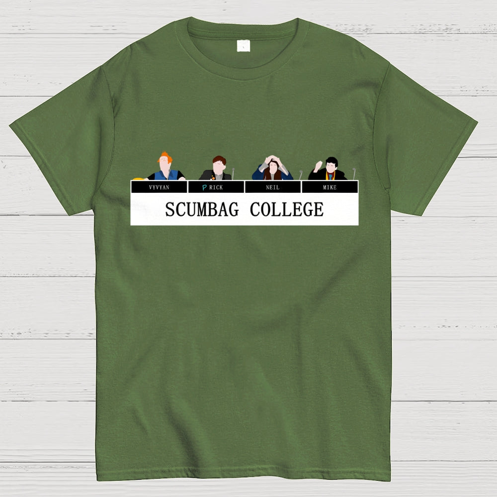 Scumbag College Vyvyan Rick Neil Mike Unisex  T-Shirt