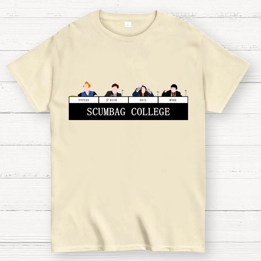 Scumbag College Vyvyan Rick Neil Mike Unisex  T-Shirt