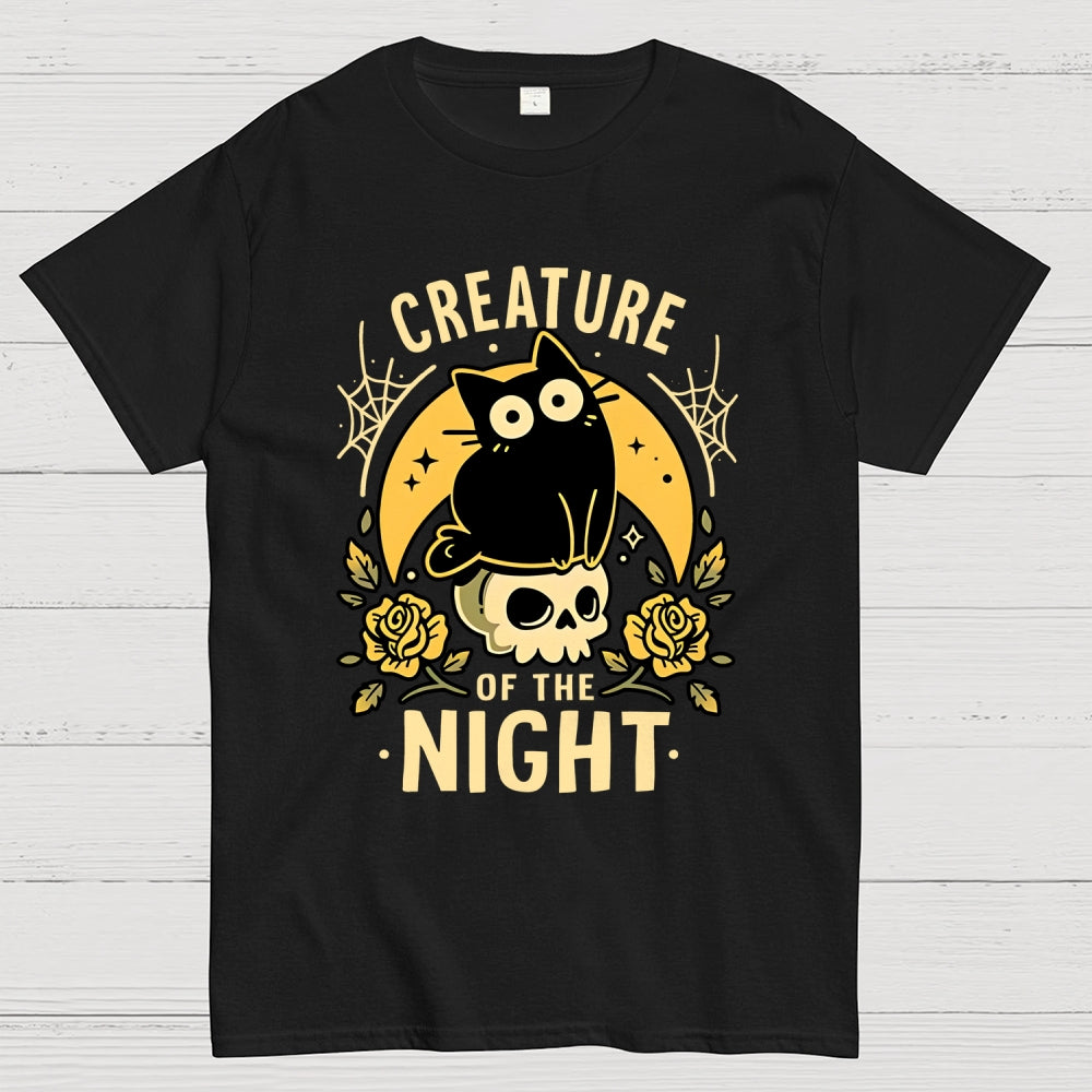Gothic Night Cat Unisex  T-Shirt
