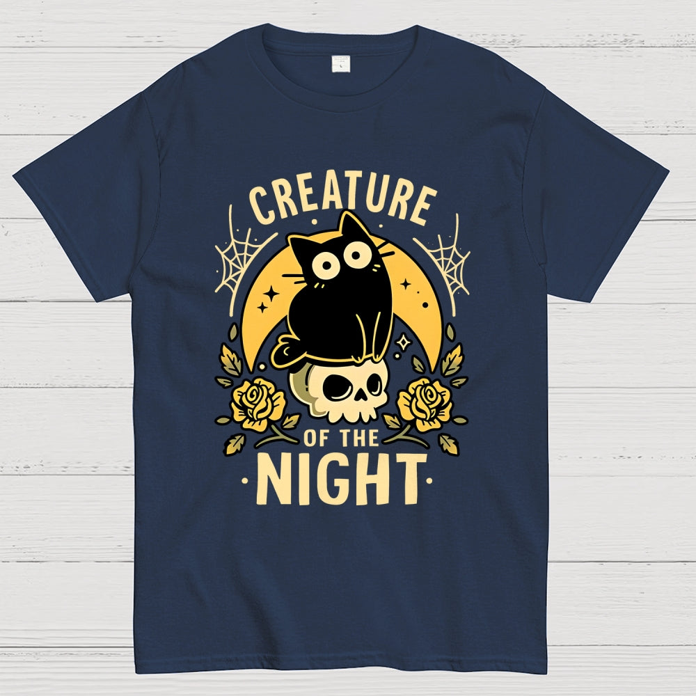 Gothic Night Cat Unisex  T-Shirt