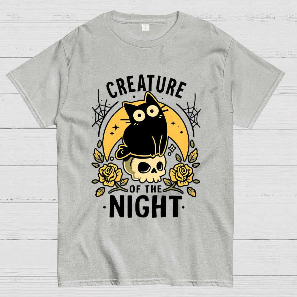 Gothic Night Cat Unisex  T-Shirt