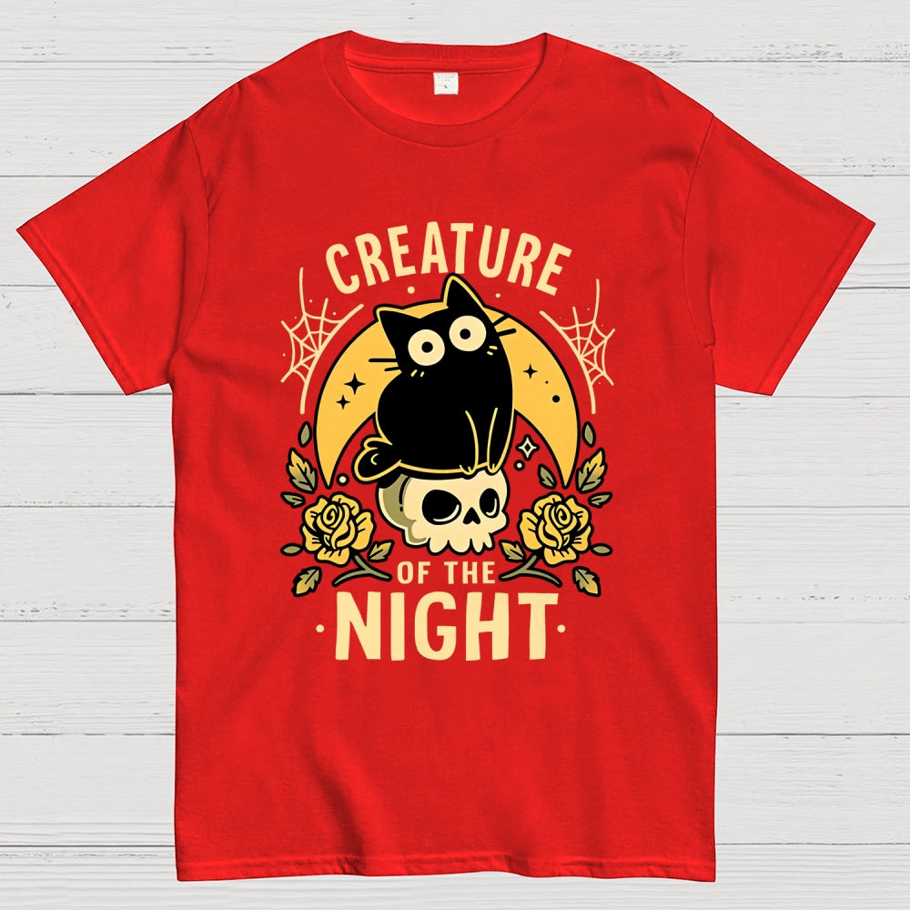 Gothic Night Cat Unisex  T-Shirt