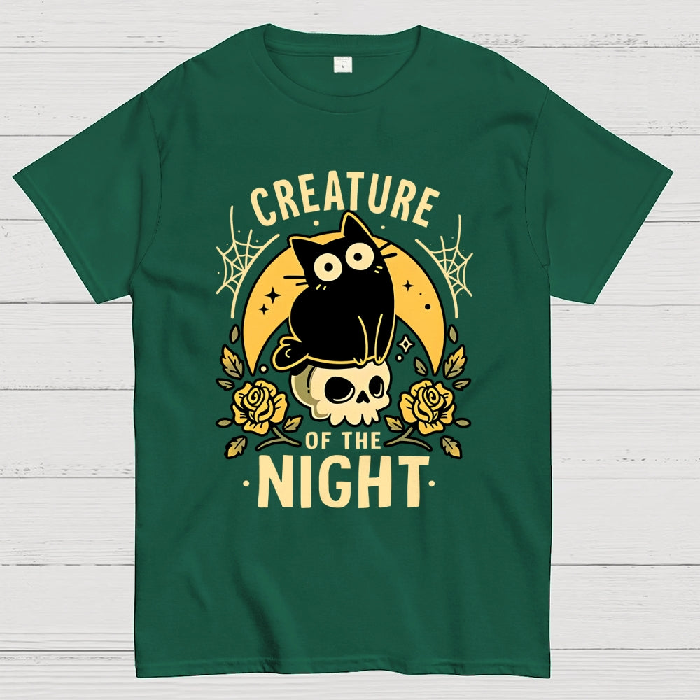 Gothic Night Cat Unisex  T-Shirt