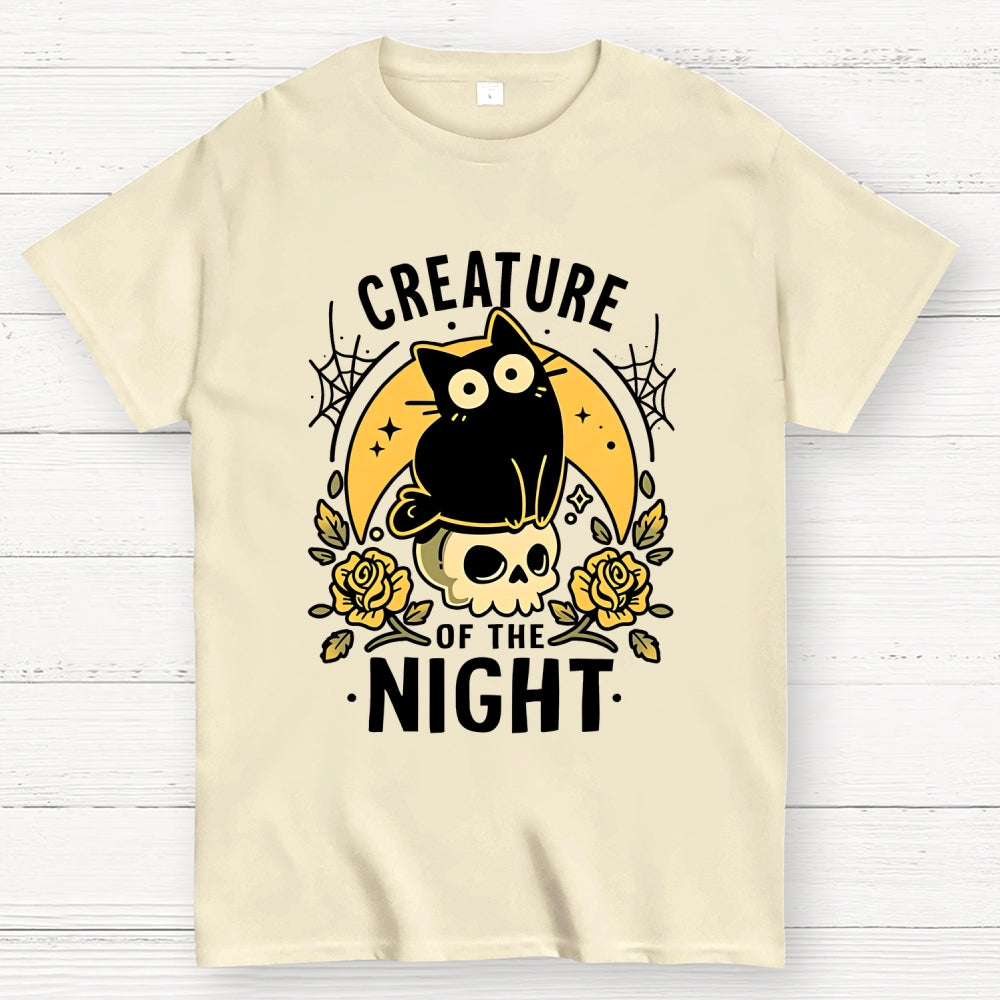 Gothic Night Cat Unisex  T-Shirt