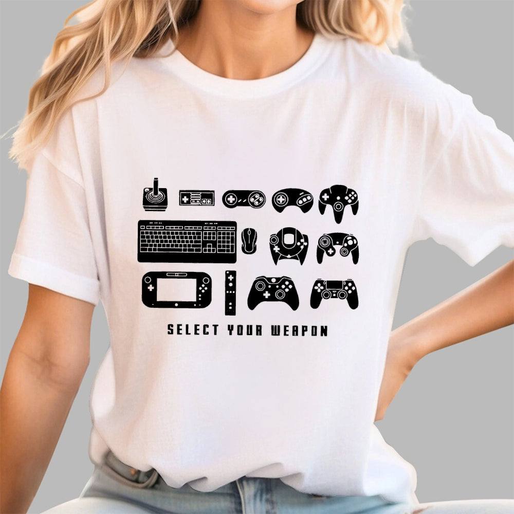 Select Your Weapon Game Controllers  T-Shirt