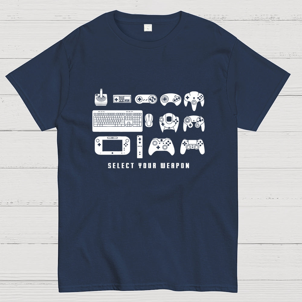 Select Your Weapon Game Controllers  T-Shirt