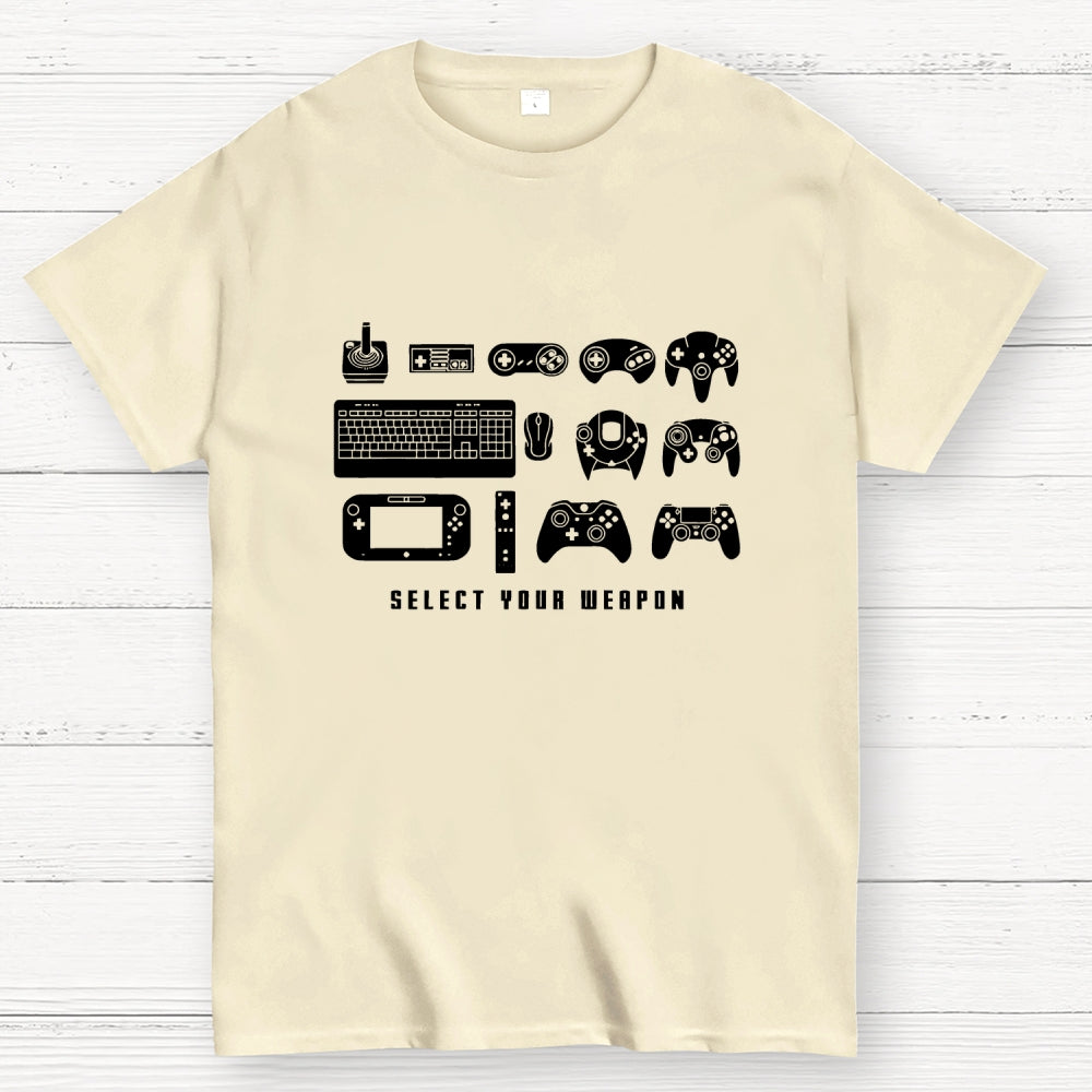Select Your Weapon Game Controllers  T-Shirt