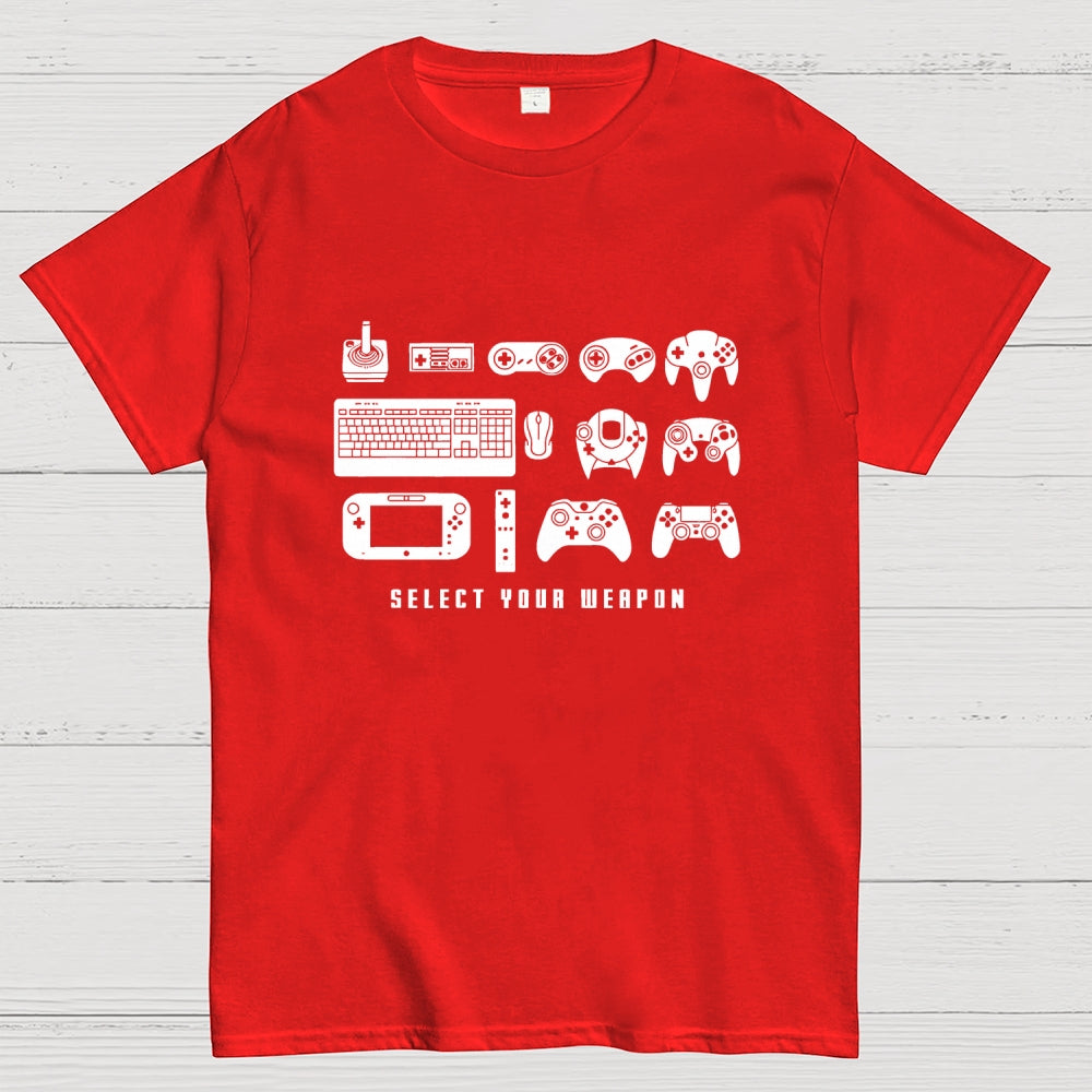 Select Your Weapon Game Controllers  T-Shirt
