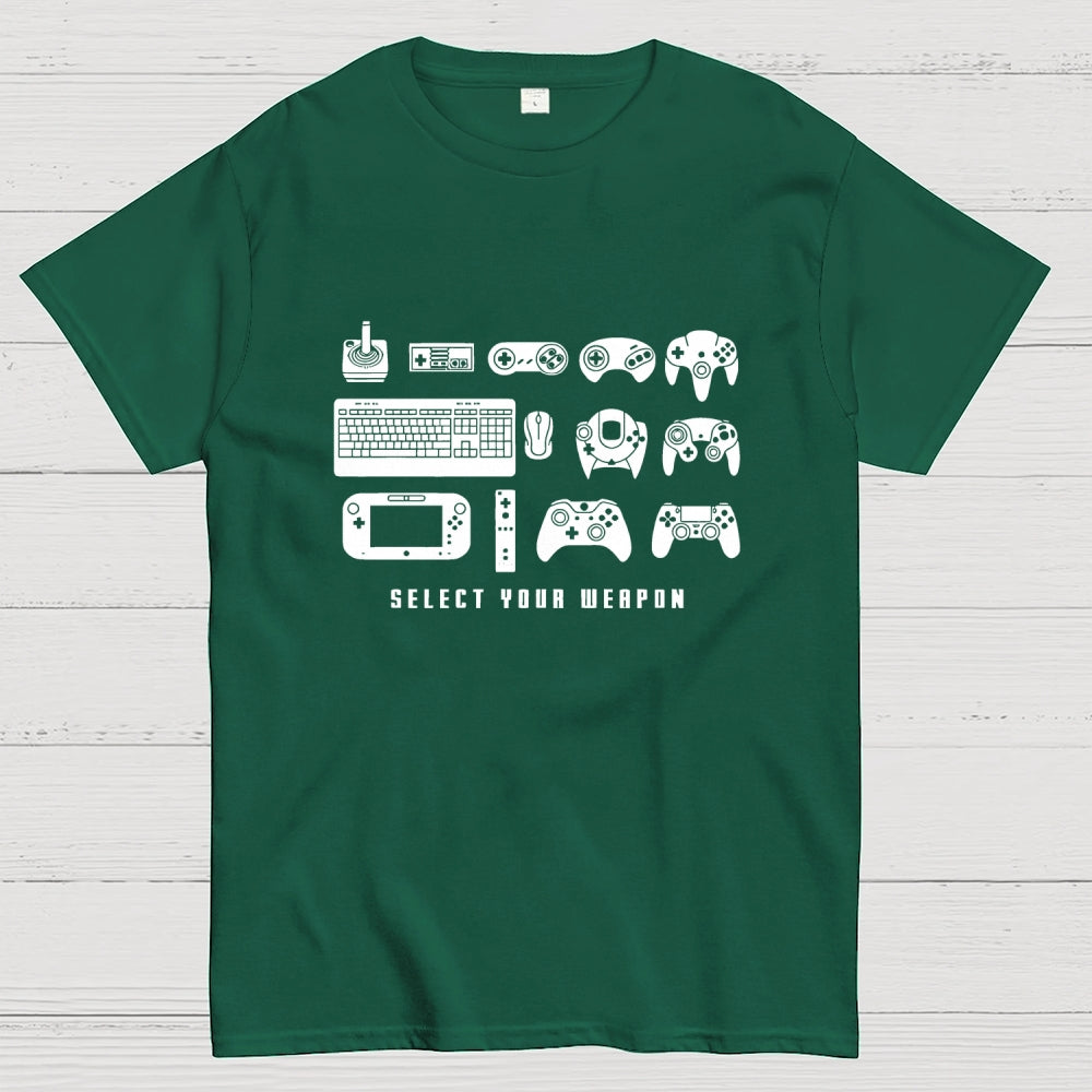 Select Your Weapon Game Controllers  T-Shirt