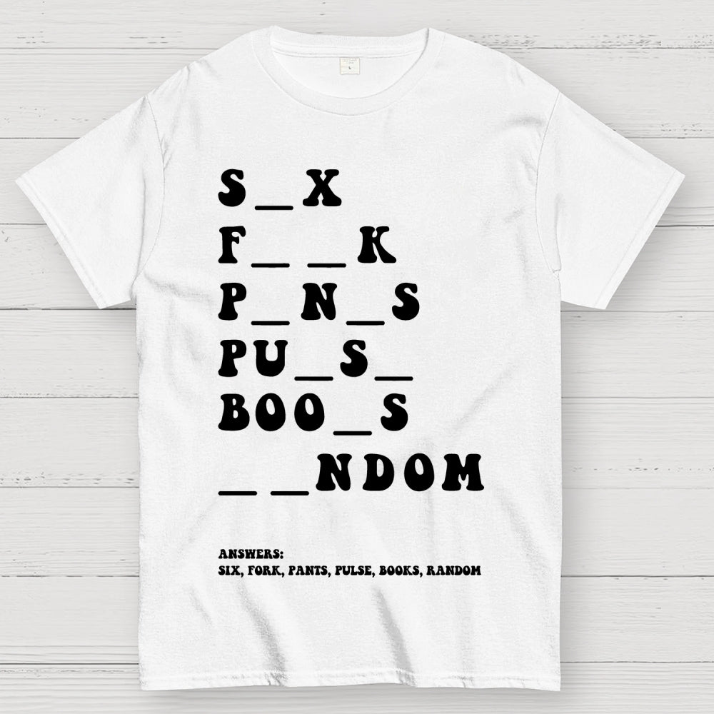Funny Dirty Word  T-Shirt
