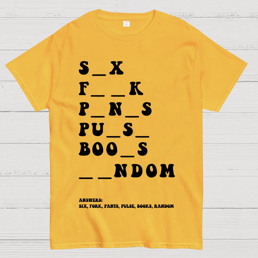 Funny Dirty Word  T-Shirt