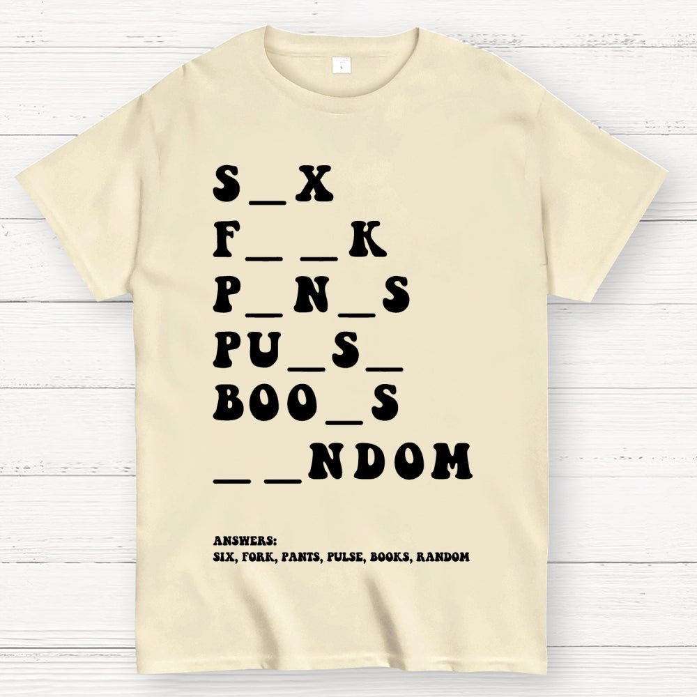 Funny Dirty Word  T-Shirt