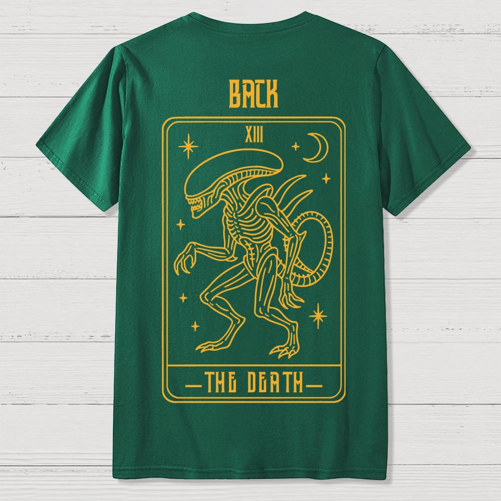 Alien Tarot Front And Back Printing  T-Shirt
