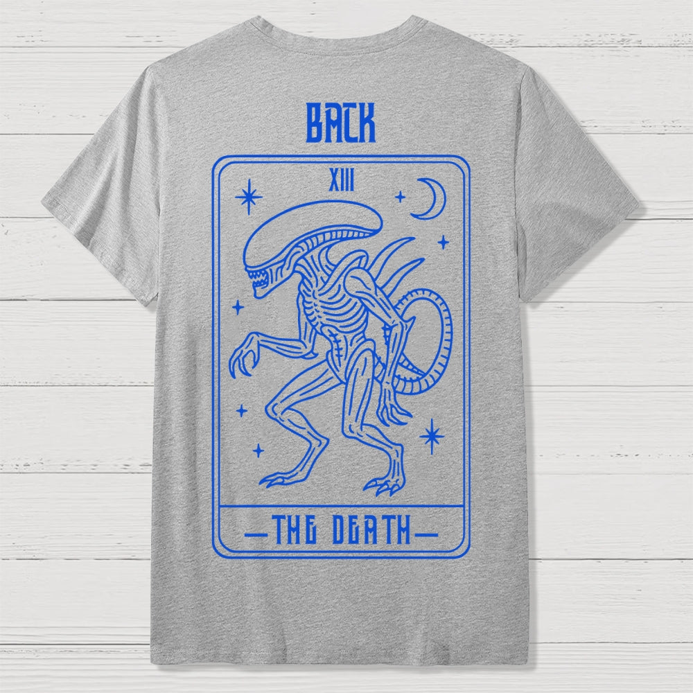 Alien Tarot Front And Back Printing  T-Shirt